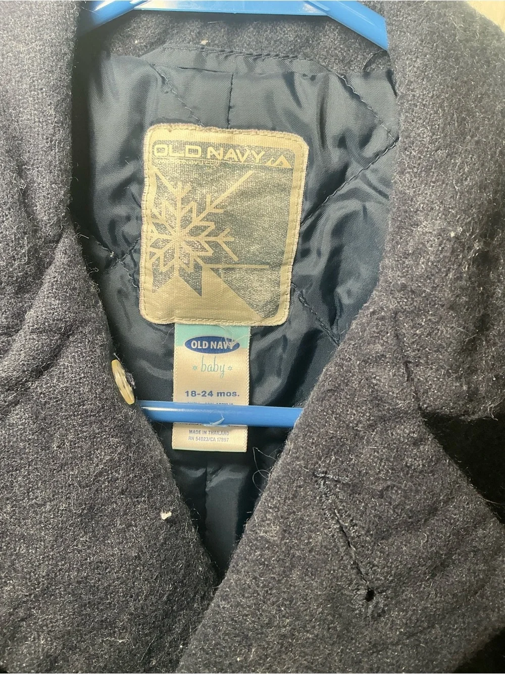 Old Navy Kids Navy Double-Breasted Peacoat